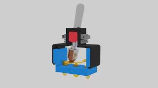 DPDT ON-OFF-ON Toggle Switch #switch #animation #science