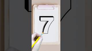 How to Draw 3D Number 7: Easy Step-by-Step Tutorial