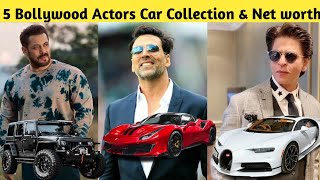 Top 5 Bollywood Actors Car Collection & Net Worth | Salman Khan, Shahrukh Khan, Akshay Kumar, Aamir