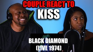 Couple react To Kiss - Black Diamond (Live 1974)