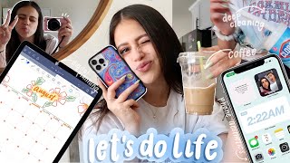 getting my life together *digital planning, iphone aesthetics, deep cleaning, coffee, etc*