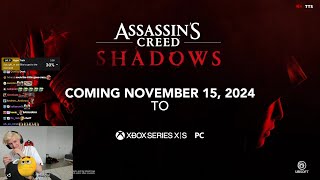 xQc reacts to Assassin's Creed: Shadows | Gameplay Trailer
