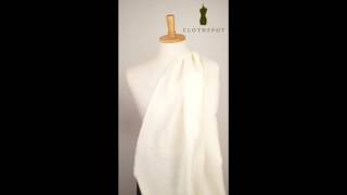 Perfect poise ivory silk mix crepe fabric