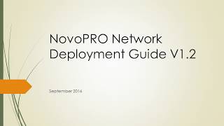 NovoPRO Network Deployment Guide