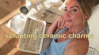 Making ceramic charms (for necklaces & bracelets)!! Part 1: sculpting