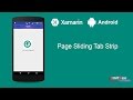 Xamarin Android Tutorial - Page Sliding Tab Strip
