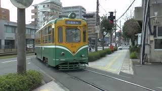 【路面電車動画】鹿児島市電９４　つりかけの音　５００形