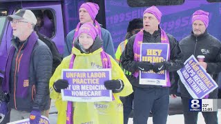 URMC workers hold informational picket amid contract negotiations