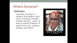 SOC 1 Introduction to Deviance