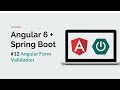 [Angular 6 + Spring Boot] #12 Angular Form Validation