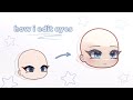 🤍 ;; - edit tutorial – туториал на обработку глаз - ;: 🩵 gacha life ,, it’s ameli ,,