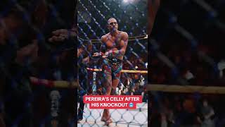 Pereira’s celly was cold 🥶 #UFC300