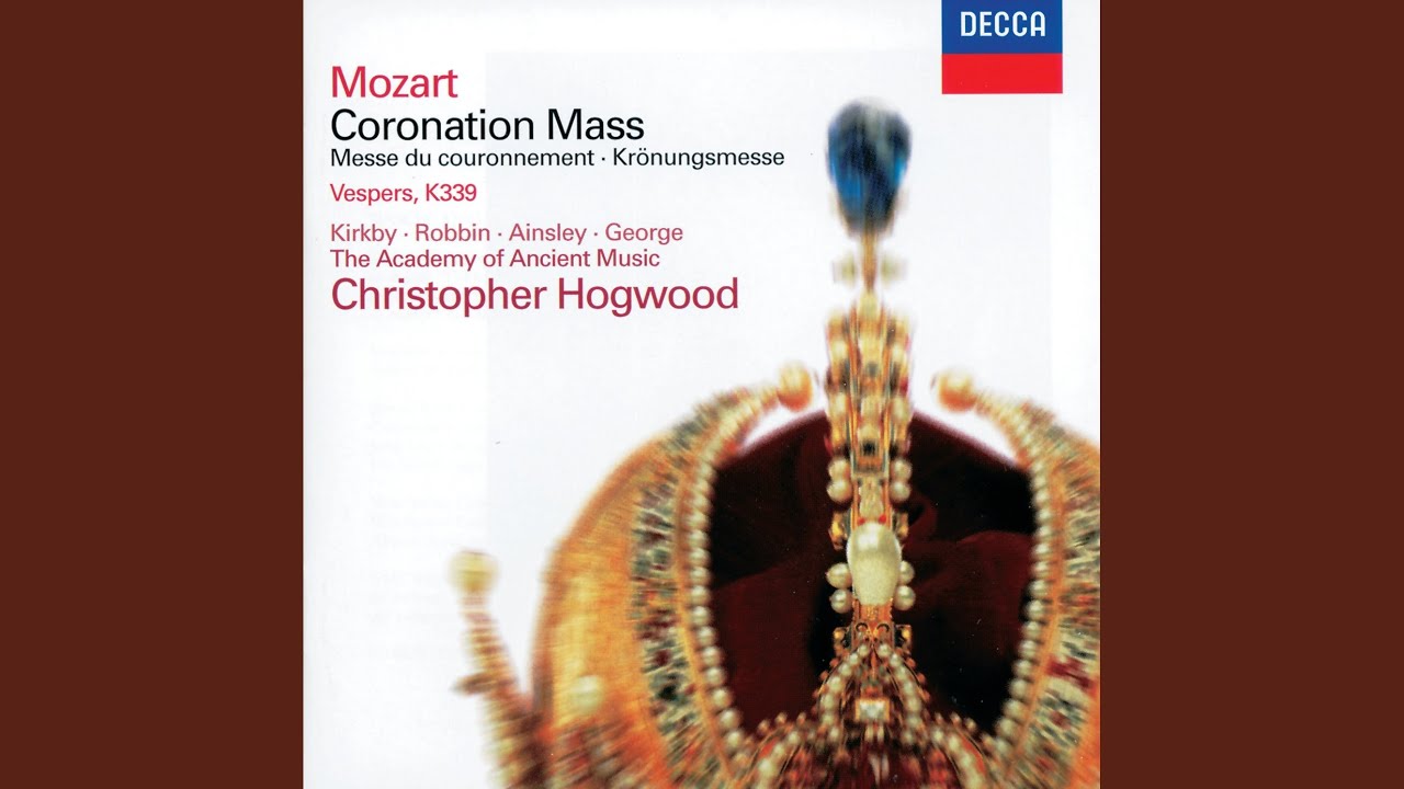 Mozart Mass In C K 317 Coronation 1 Kyrie Youtube Music