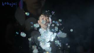 煙霧泡中泡(連續吹技法) smoke bubbles inside a larger bubble(continuous blowing technique)