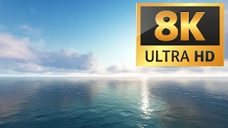 Ocean Background | Moving Clouds Sky | 8K UHD #8k