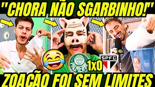 🤣 CHORÔRÔ HILÁRIO! SGARBI SAI DA CASINHA, CHORA MUITO E É ALOPRADO! | PALMEIRAS 1X0 SÃO PAULO