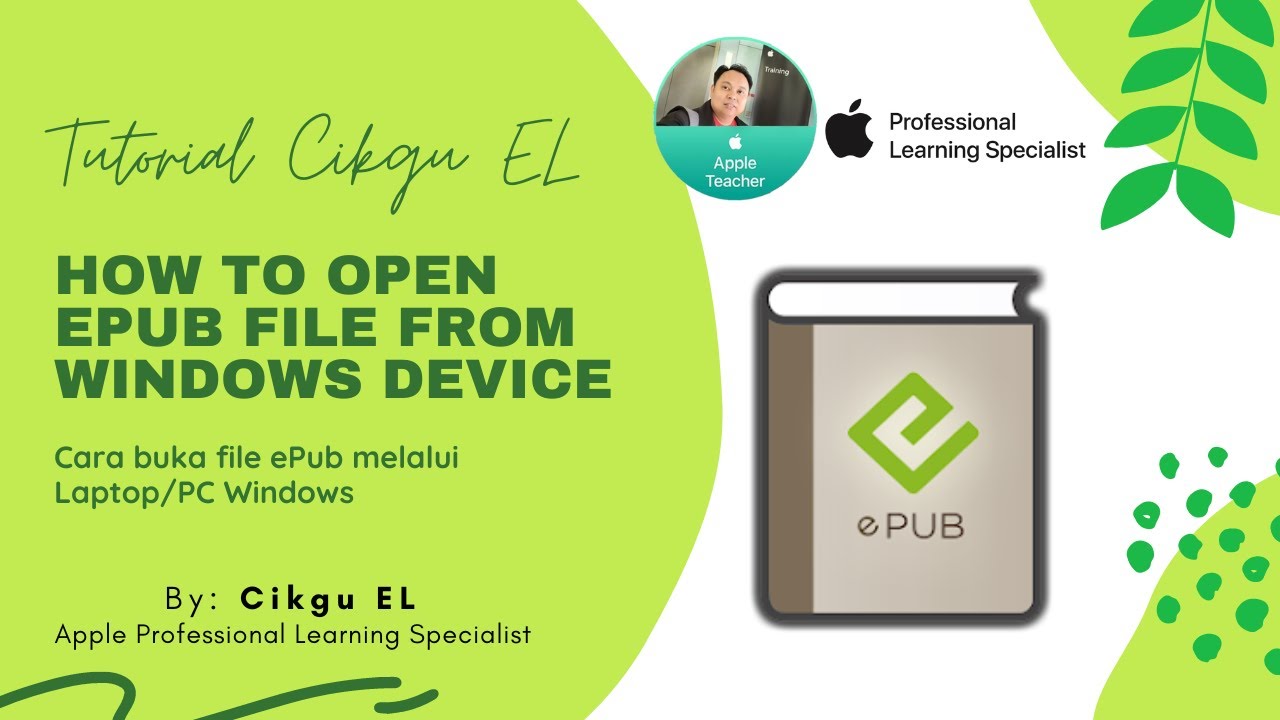 How To Open Epub File From Windows Pc Or Laptop Cara Buka Epub File