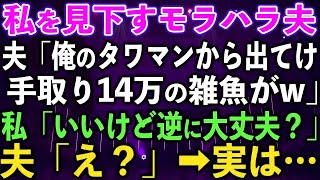 【スカッと総集編】私を見下すモラハラ夫「俺のタワマンからでてけ、手取り14万の雑魚がw」私「いいけど逆に大丈夫？」夫「え？」→実は