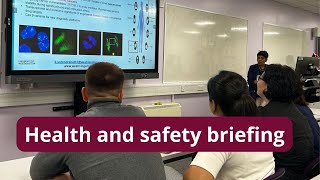 Westminster Biotechnology Research Internship Program: health and safety briefing