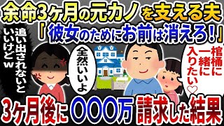 「余命3ヶ月の元カノを俺が支える！」と私を家から追い出した浮気夫→3ヶ月後、元夫に本当の家主を教えてやった結果   w【2ch修羅場スレ・ゆっくり解説】