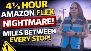Amazon Flex NIGHTMARE: 4.5 Hour Route With Miles Between Every Stop!