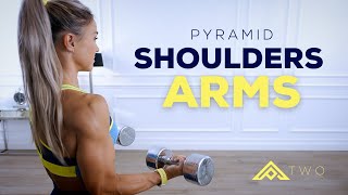 PYRAMID SHOULDERS & ARMS WORKOUT - Hypertrophy | Pyramid Series Day 2