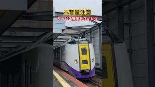 サービス警笛ありがとう　#鉄道 #shortvideo #jr北海道 #根室本線 #shorts #特急 #キハ261系 #ありがとう #short #サービス警笛 #警笛 #特急おおぞら