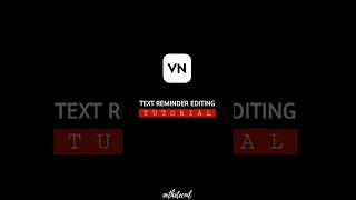 Reminder/Message Text Editing in VN - Tutorial #shorts