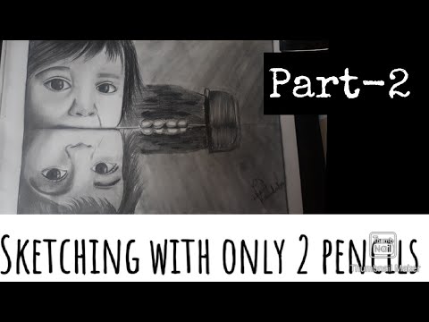 How To Sketch By Using Only 2 Pencils || HB And 6B || Part-2 - YouTube