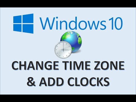 Windows 10 – Change Time Zone – How to Set Date and Zones in Setting – Add Desktop Clock on Computer