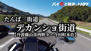 たんば三街道「デカンショ街道」国道372号線　丹波篠山市西野々～丹波篠山市今田町本荘【バイ久と散歩。#107 with BMW C600S】