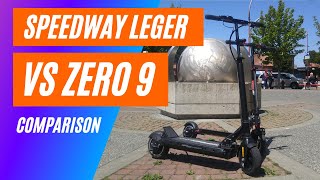 Speedway Leger vs Zero 9 Electric Scooter - A Big Guy Review