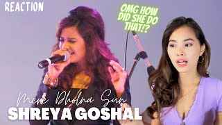 Shreya Ghoshal singing LIVE - Mere Dholna Sun| REACTION!😲😵