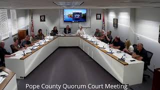 Pope County Quorum Court Meeting - May 7th, 2026