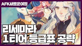 AFK 새로운 여정 리세마라 1티어 등급표 공략 - 리세 [사키엘TV]