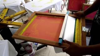 สกรีนเสื้อ แบบสอดสี Silk screen T-shirt printing Cmyk process