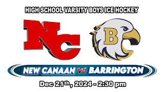 New Canaan vs Barrington - Boys Ice Hockey