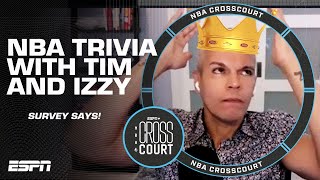 Izzy beats UNDEFEATED Tim MacMahon on Survey Says 👑 | NBA Crosscourt