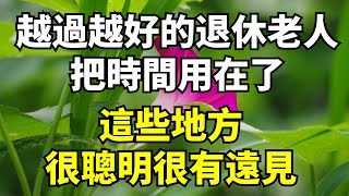 越過越好的退休老人,把時間用在了這些地方,很聰明很有遠見,看完讓人敬佩【國學解讀】#養老#晚年幸福#深夜#讀書 #養生#為人處世#哲理#中老年心語#晚年哲理