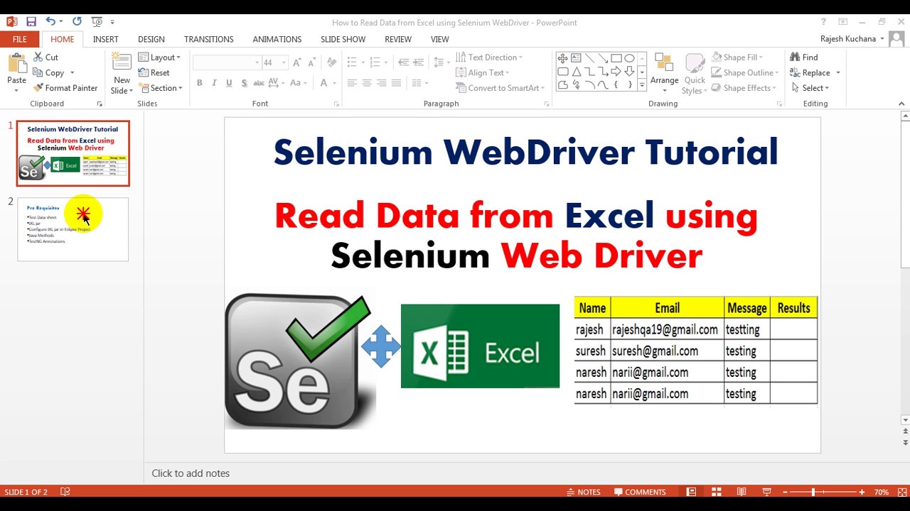 Selenium 3 8 Tutorials | How To Read Data From Excel Using Selenium ...