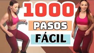 0883 Cómo Perder Peso dando 1000 PASOS | Ejercicios de CARDIO sin saltos