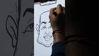 Learn How To Draw Caricature || Caricature Tutorial 2023 #shorts #Caricaturewala #drawing #sketch