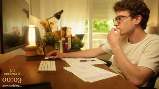 4-HOUR | Study With Me LIVE | Deep work, One break