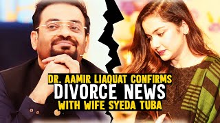 BREAKING | Dr. Aamir Liaquat confirms divorce news with wife Syeda Tuba | #Shorts