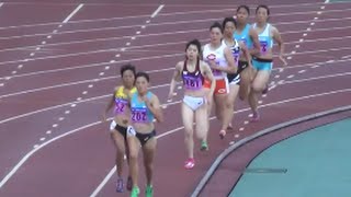 日本インカレ2015 女子七種競技800m3組