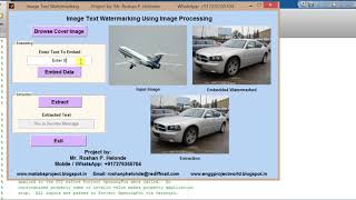 Watermarking using Image Processing Matlab Source Code