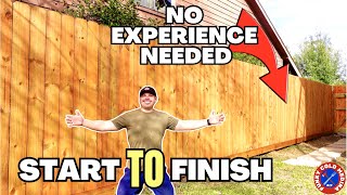 NO EXPERIENCE NEEDED on HOW TO BUILD a FENCE from START to FINISH | Gate Build and Fence Staining