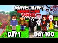 I Survived 100 Days as a Vampire On Transylvania Island In Hardcore Minecraft...Here's What Happened