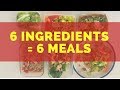 VEGAN 6 INGREDIENTS 6 MEALS  | MEAL PREP | DR SEBI APPROVED