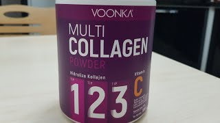 Multi Collagen powder  tip 1 2 3 Vitamin C. KOLLAJEN TOZ.